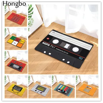 

Retro Magnetic Tape Design Rugs Washable Non-Slip Doormat Foot Mat Super Soft Thicken Carpet for Living Room Bedroom Kid's Room