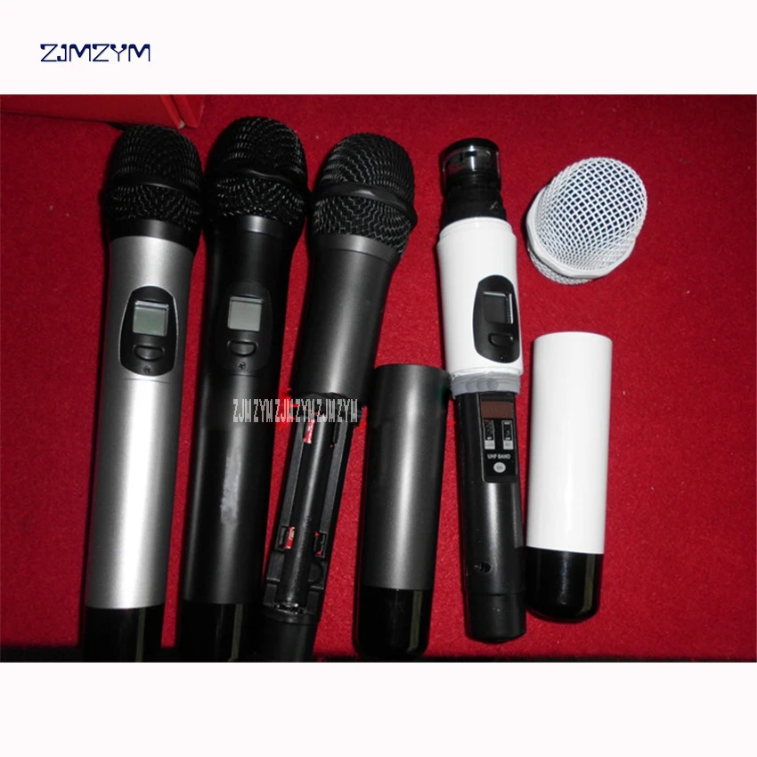 UGX-88 ميكروفون لاسلكي مجموعة Mic نظام التلقائي الأشعة تحت الحمراء على تردد ل KTV الكاريوكي الفصول الدراسية اجتماع جميع المعادن تحطم أنبوب