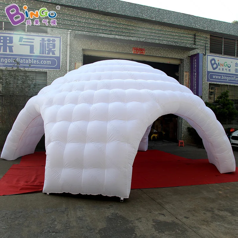  7X3.5 meters 4 pillars white inflatable canopy / inflatable event tent / white inflatable marquee t