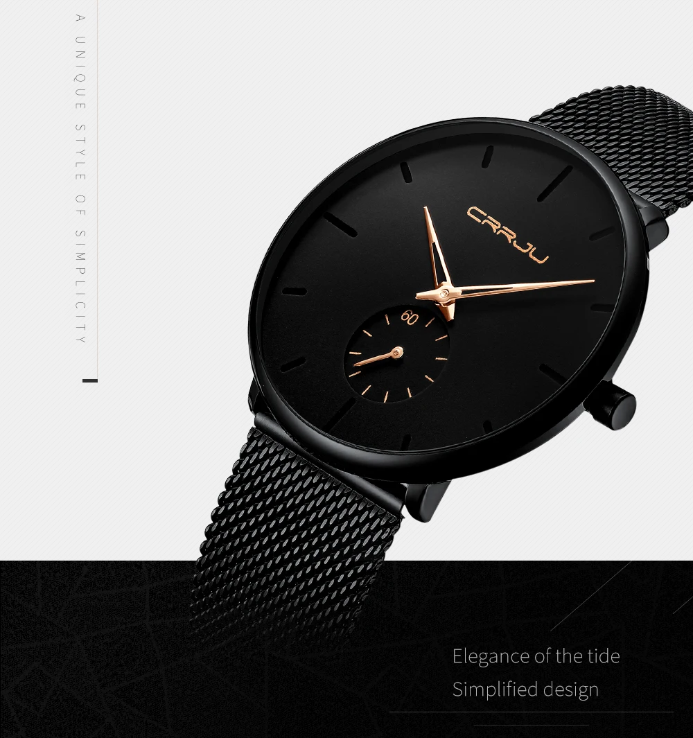 Мужские часы Топ люксовый бренд CRRJU модные повседневные кварцевые аналоговые часы мужские водонепроницаемые спортивные деловые наручные часы Мужские часы
