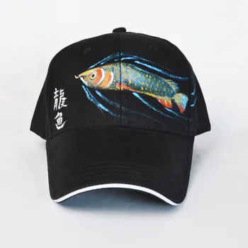

Quality Hip Hop Baseball Cap For Men Women Embroidery Crane Lotus Fish Snapback Bone Caps Spring Summer Autumn Cotton Hats