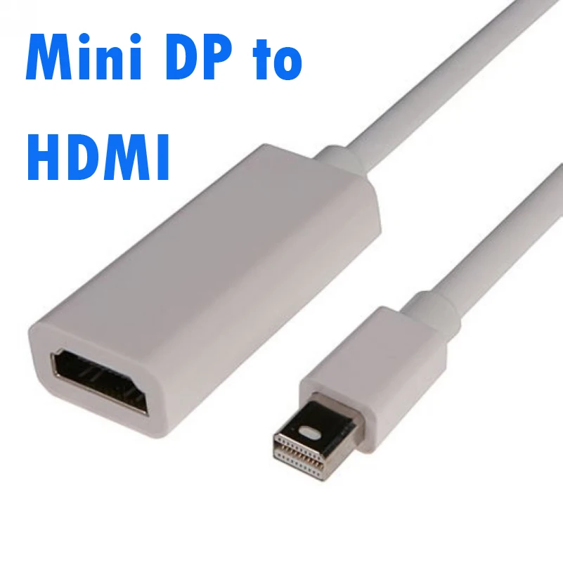 Male Mini DP Displayport Thunderbolt to Female HDMI