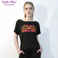 Женские футболки для йоги Свободная футболка для бега с принтом букв футболка с короткими рукавами для фитнеса Спортивная футболка быстросохнущая Femme Топы пуловер Спортивная блузка