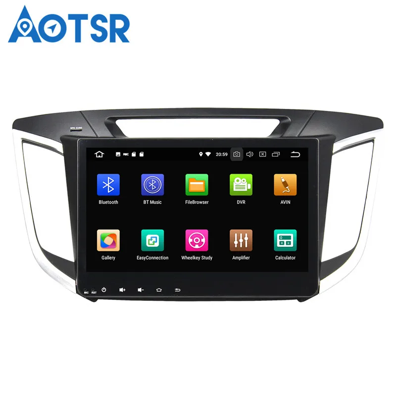 Excellent Aotsr Android 8.0 7.1 GPS navigation Car DVD Player For Hyundai IX 25 2014-2015 multimedia radio recorder 2 DIN 4GB+32GB 4