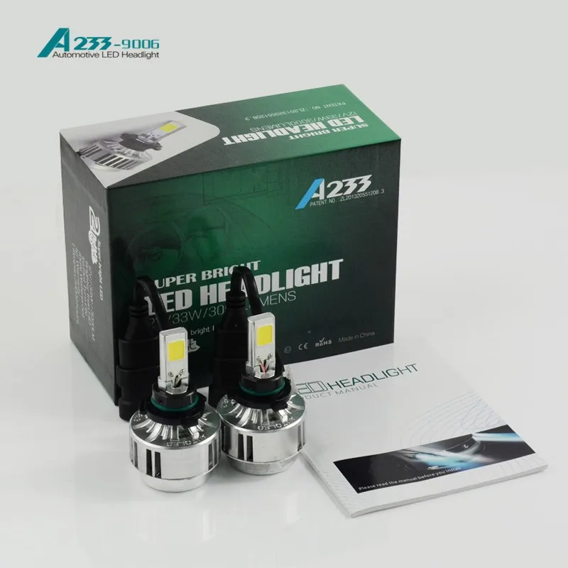 

Plug&Play Auto Front Light 9006 Fog Bulb LED Automotive Headlamp LED Car Headlight Kit 66W 6000lm headbulb All- n One Car