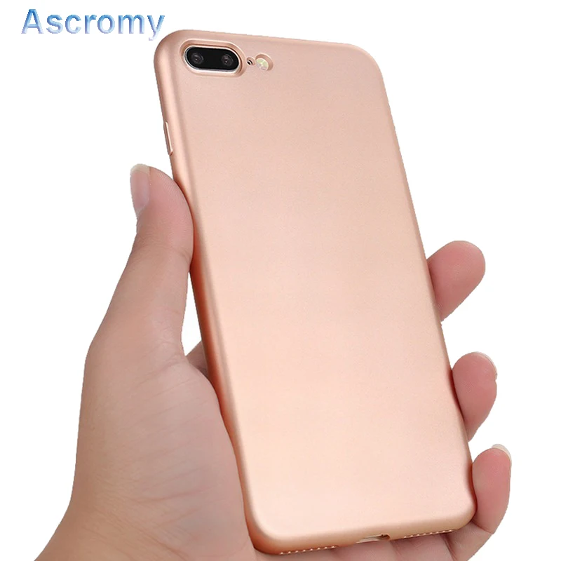 Ascromy Full Cover Soft Matte TPU Case for Apple iPhone 7 6 6S Plus 8 Back Cover Sillicone Case Silicone Luxury capa Accessories (4)
