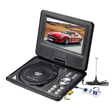 LONPOO Newest 7 inch Portable DVD Player with TFT Screen Display Support TV VCD CD MP3/4 USB GAME Mobile TV DVD player