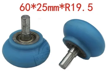 

4Pieces/Lot 60x25xR19.5 Woodworking Machine Parts Bearing Wheel R Arc Silicon Rubber Wheel