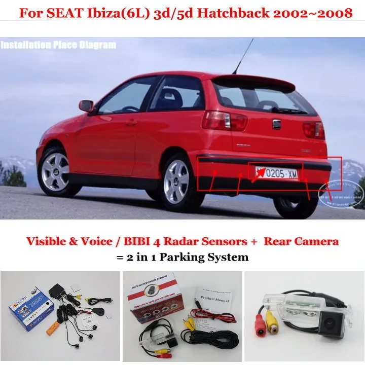 Liislee Car Parking Sensors + Rear View Back Up Camera = 2 in 1 / BIBI