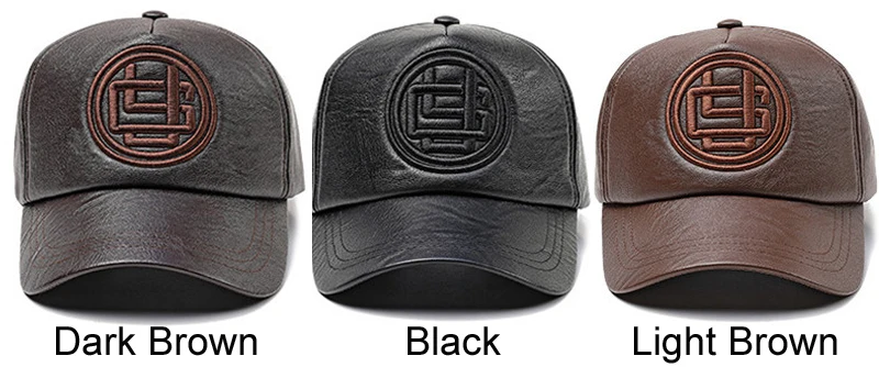 Полиуретановая бейсболка для мужчин письмо вышивка взрослых шапки чёрный; коричневый Регулируемый зимняя шапка хип хоп Snapback папа кепки s