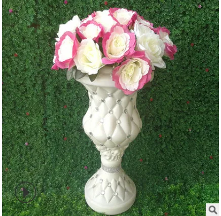 Tromba vaso Decorazione vaso di fiori colonna Roma road fase del fiore decorazione di cerimonia nuziale del commercio all'ingrosso Roma colonna strada nozze citata