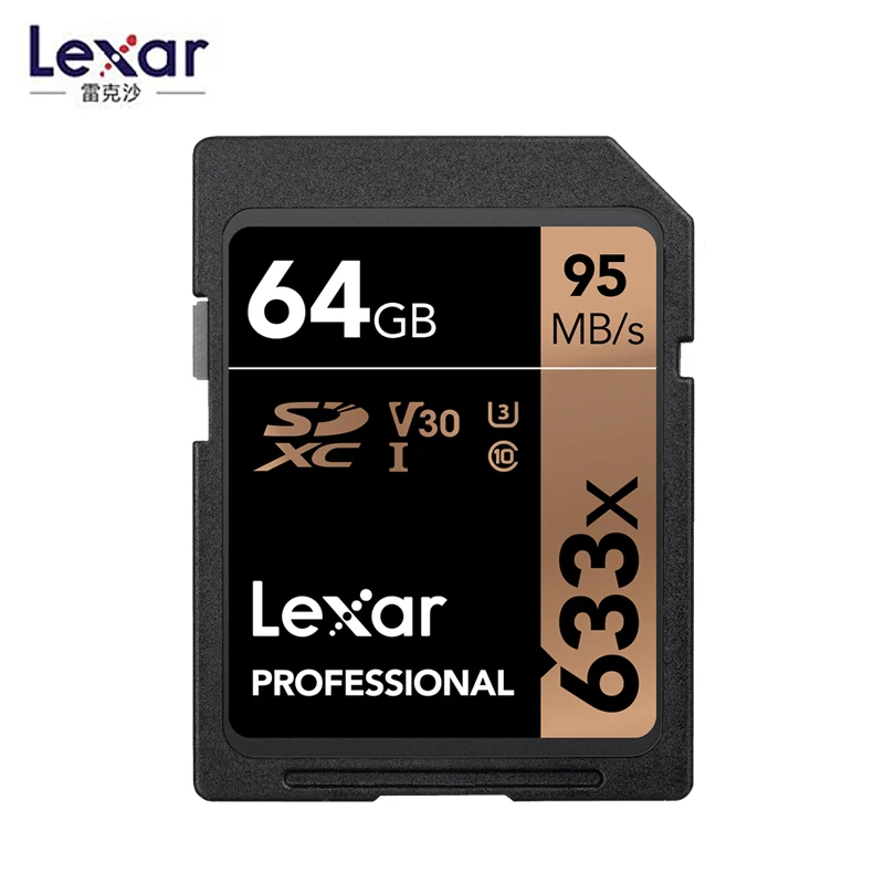 Lexar карт памяти 633x256 GB 128 GB 32 GB sd карты SDHC/SDXC 64 GB 16 GB Class10 поддержка U1/U3 4 K видео для Canon Nikon camera