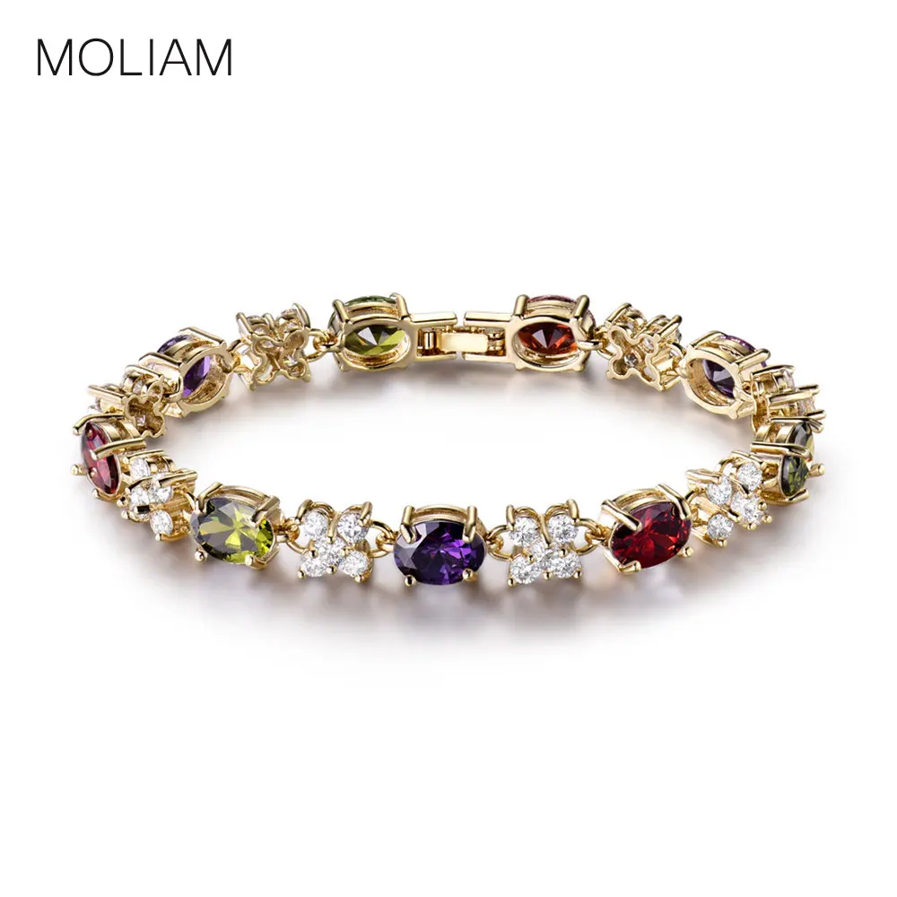 Женский браслет MOLIAM MLL114 высококачественный с фианитами|charm bracelet|bracelet womenbracelet fashion