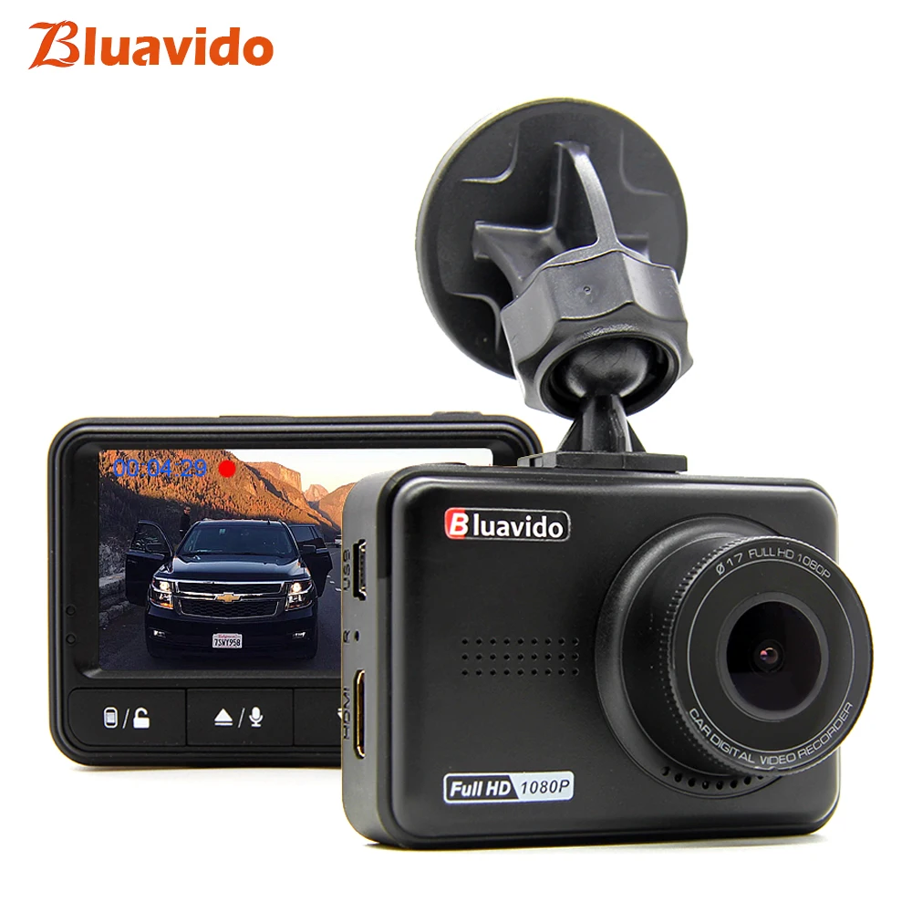 Bluavido Full HD 1080P видеорегистратор Novatek 96658 Автомобильный IMX323 WDR с функцией ночного