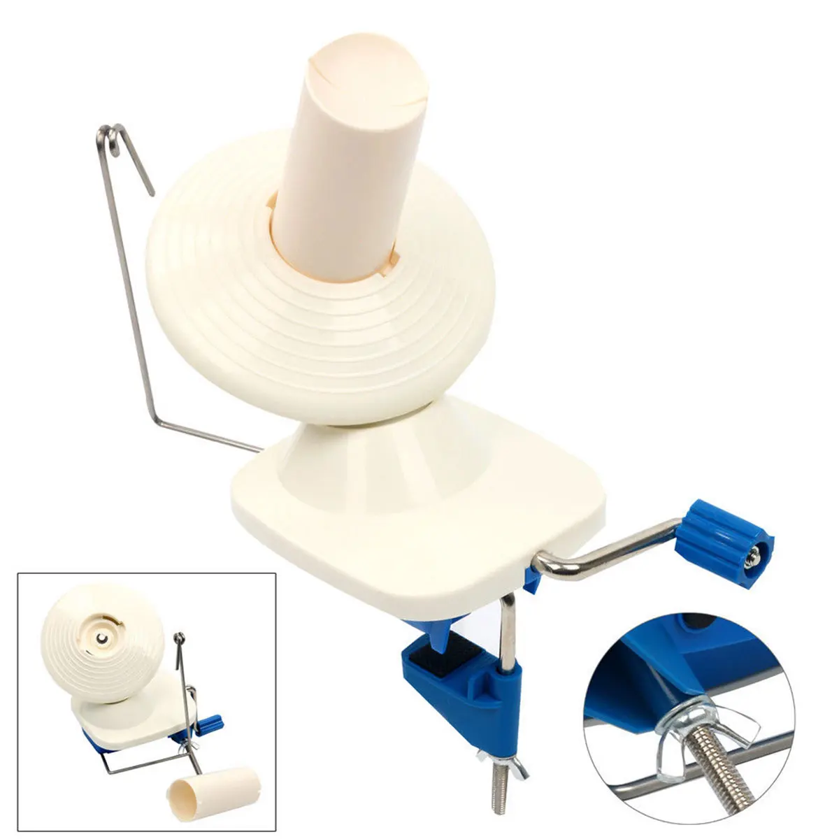 Portable Hand Operated Yarn Winder Fiber Wool String Ball Thread Skein