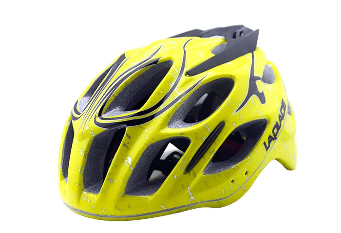 MTB AM шлем велосипедный внедорожный/Горный гоночный шлем велосипедный EPU интегрально-Формованный шлем 52~ 60 см LAPLACE Q3 290 г 20 отверстий - Цвет: yellow