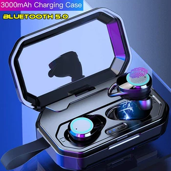 

Joinrun Wireless Bluetooth Earphone V5.0 Headset waterproof True Touch Headset with 3000mah power bank for phones VS airdots