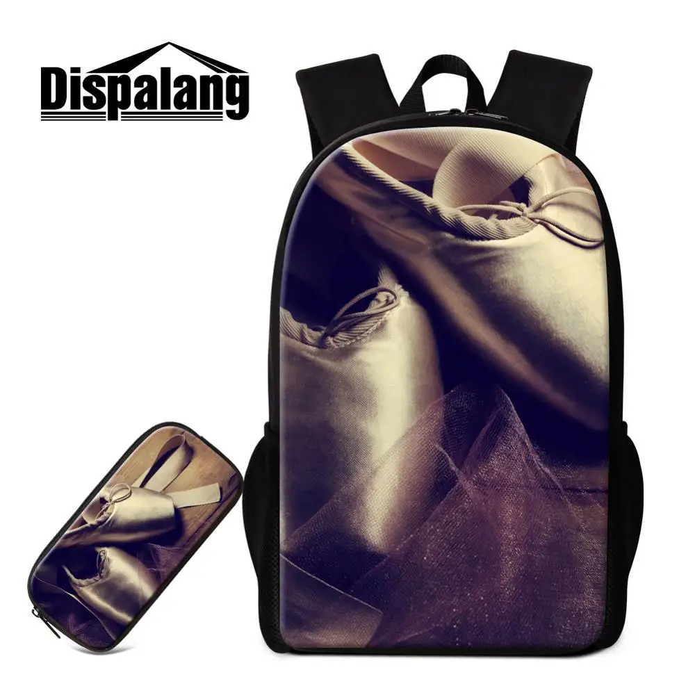 Dispalang художественный рюкзак для девочек, милые школьные сумки для книг, балетный дизайн, для учеников начальной школы, школьная сумка-карандаш, рюкзак для детей - Цвет: Золотой