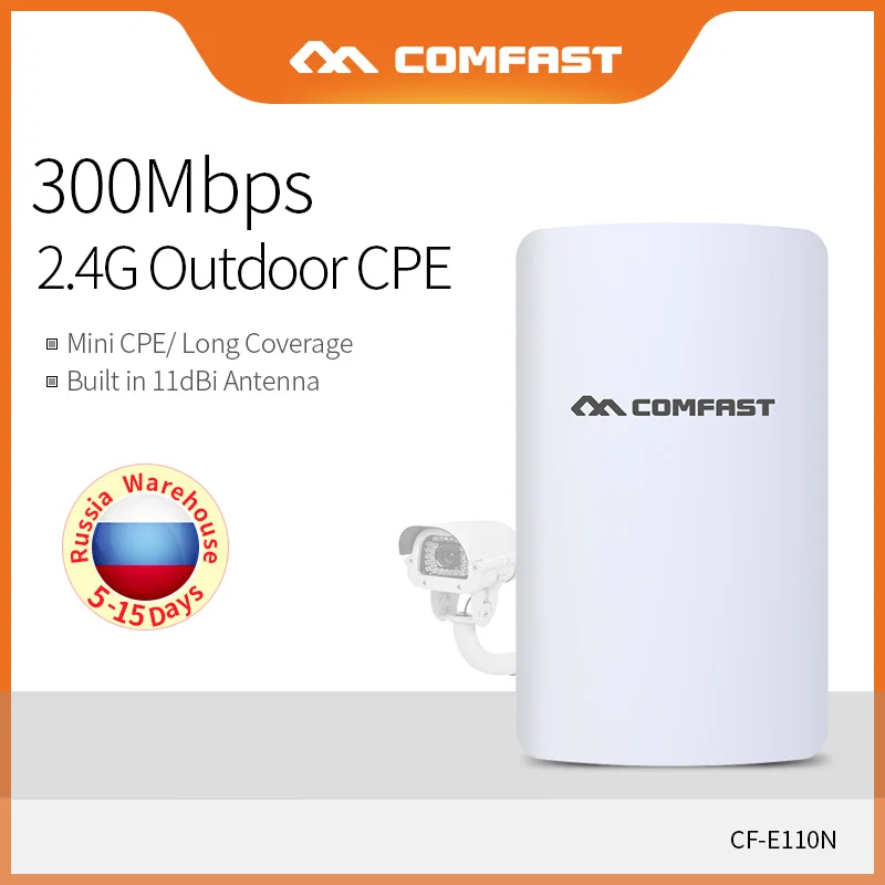 Warehouse Comfast 1 3 км высокая мощность 2 4g мини беспроводной открытый CPE мост 300 Мбит/с Wi Fi