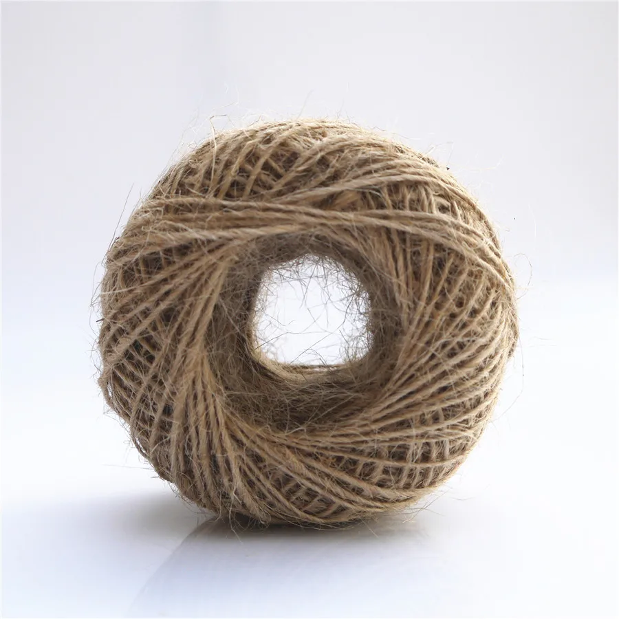 Buy Gift Packing Hang Tag String 100m 1mm Cord Jute rope hemp Twine Natural