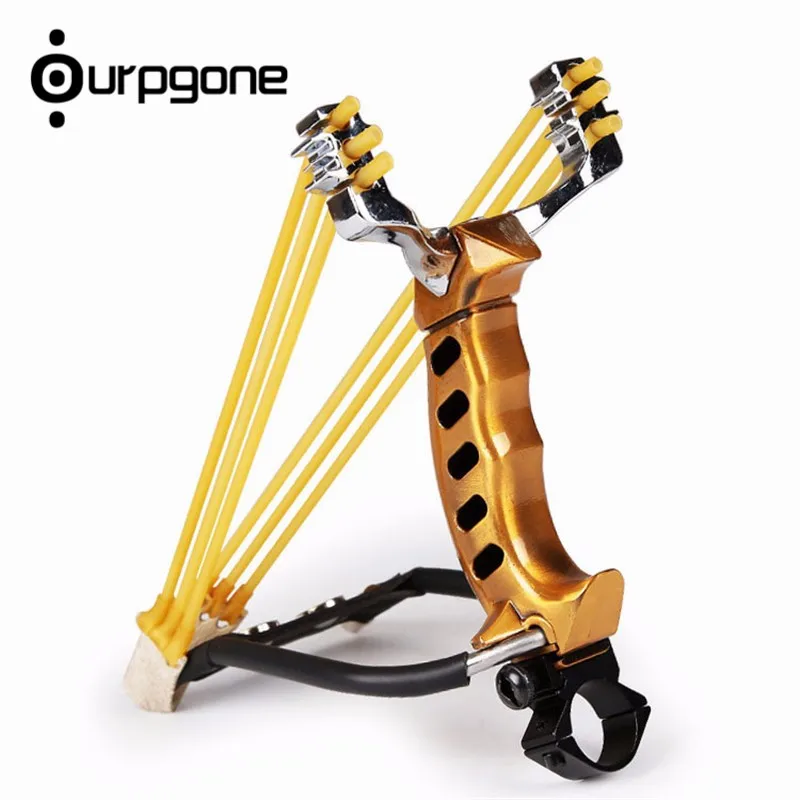 Ourpgone Brand New Bow Arrow Powerful Aluminium Alloy Slingshot