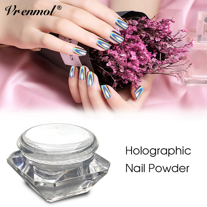 Vrenmol 1PCS Silver Nail Glitter Decoration Glitter for Nails Acrylic