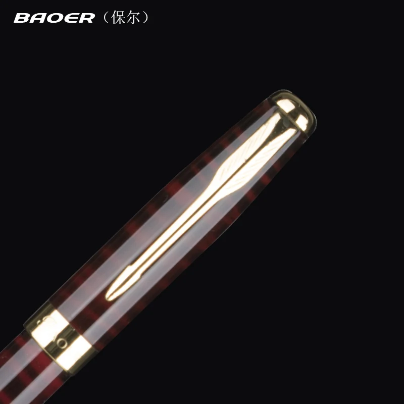 고품질 Baoer 388 만년필 imaurita 잉크 펜 0.5mm 펜촉 풀 메탈 럭셔리 펜 Caneta, 사무실 학교 문구 용품