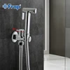 Frap 1 Set Solid Brass Single Cold Water Corner Valve Bidet faucets Function square Hand Shower Head Tap Crane 90 Degree Switch ► Photo 3/6