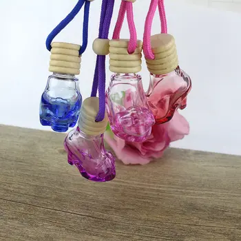 

6ML High Heels Colored Perfume Glass Bottle Boutique Car Hanging Cosmetics Bottle F20173462