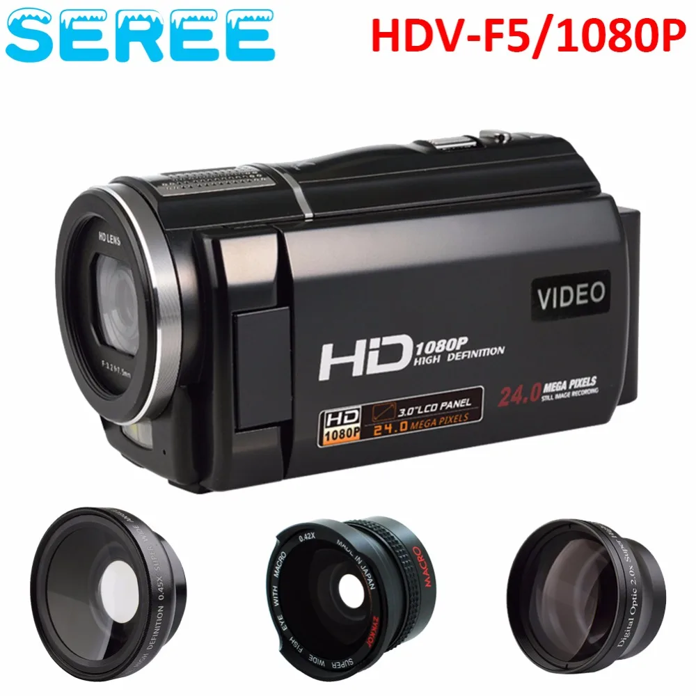 1080p 30fps filmadora Video Recorder 24MP 16X Anti shake Macro Portable
