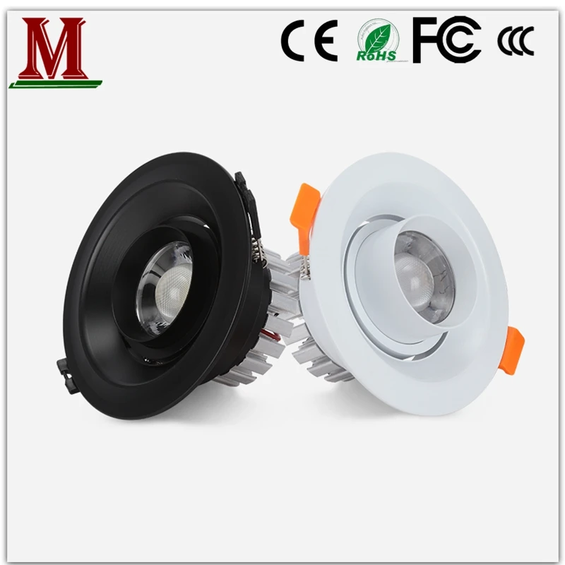 

LED zoom spotlight ceiling embedded chill lamp focus light / astigmatism COB bull eye lamp
