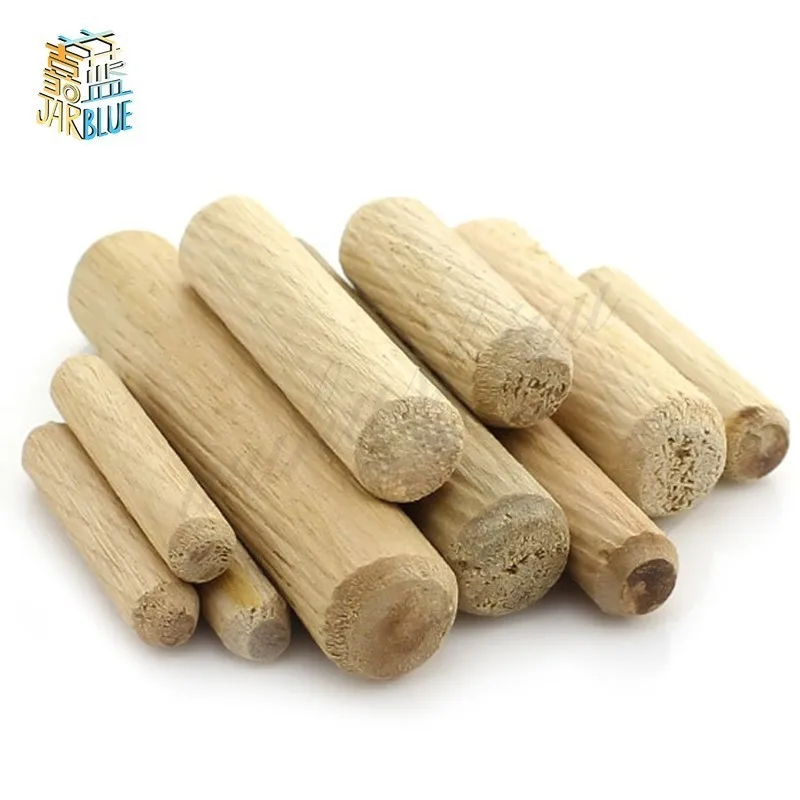 1 paquet de chevilles rondes cannelées en bois pour le travail du bois