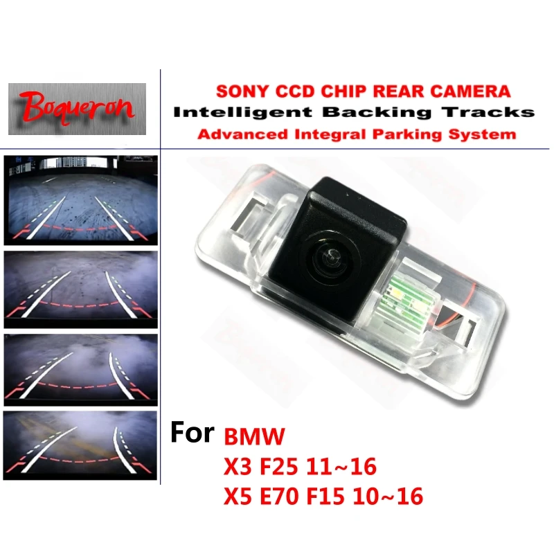 for BMW X3 F25 1116 X5 E70 F15 1016 CCD Car Backup Parking Camera Intelligent Tracks Dynamic