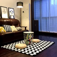 Ковры WINLIFE в скандинавском стиле, черно-белая полоска, кухонный коврик с рисунком, коврик для пола, различные стили, коврик для кухни