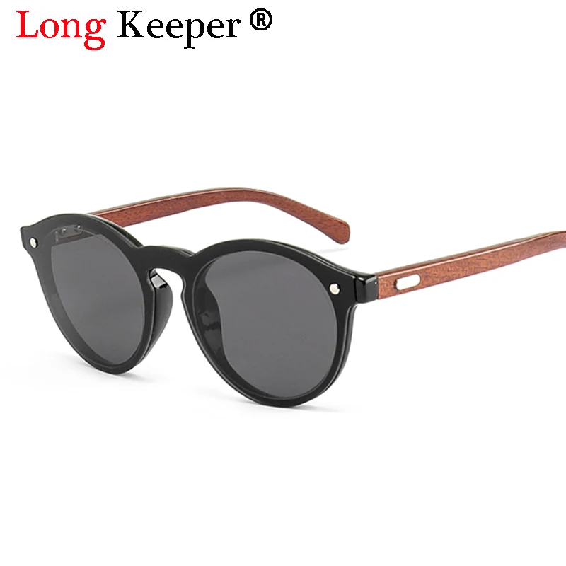 

LongKeeper Vintage Handmade Sunglasses Women Original Wood Sun glasses Men Female UV400 Wooden Glasses Driver Sport Eyewears