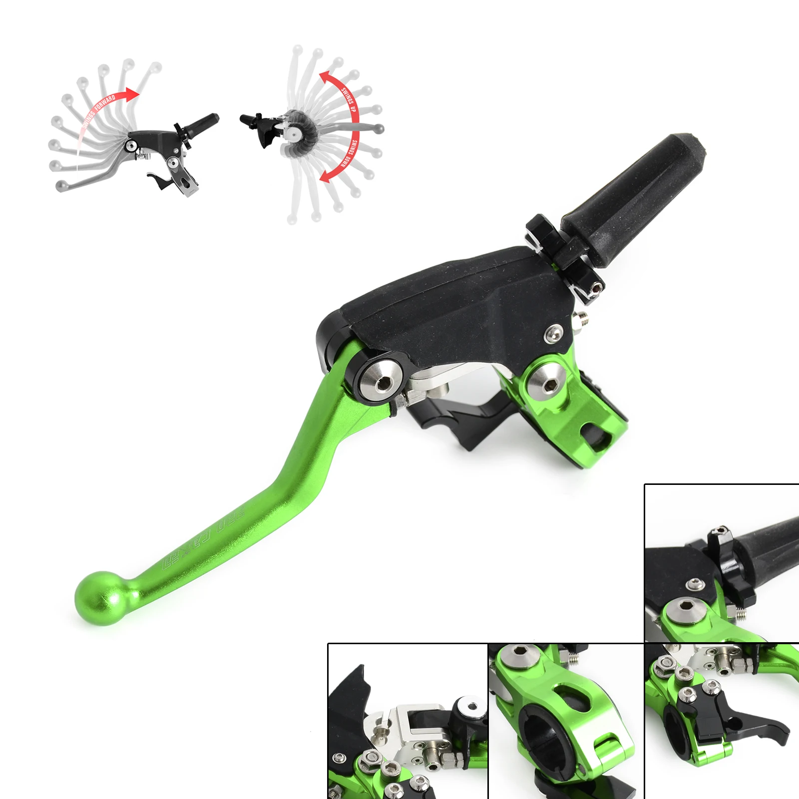 Folding Clutch Lever Perch w/ Hot Starter For Kawasaki KX65/80