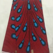 Горячая Анкара Африканский Воск Печать Ткань Нигерия Гана Ткань 6 ярдов Хлопок Кенет стиль для африканские платья 051527