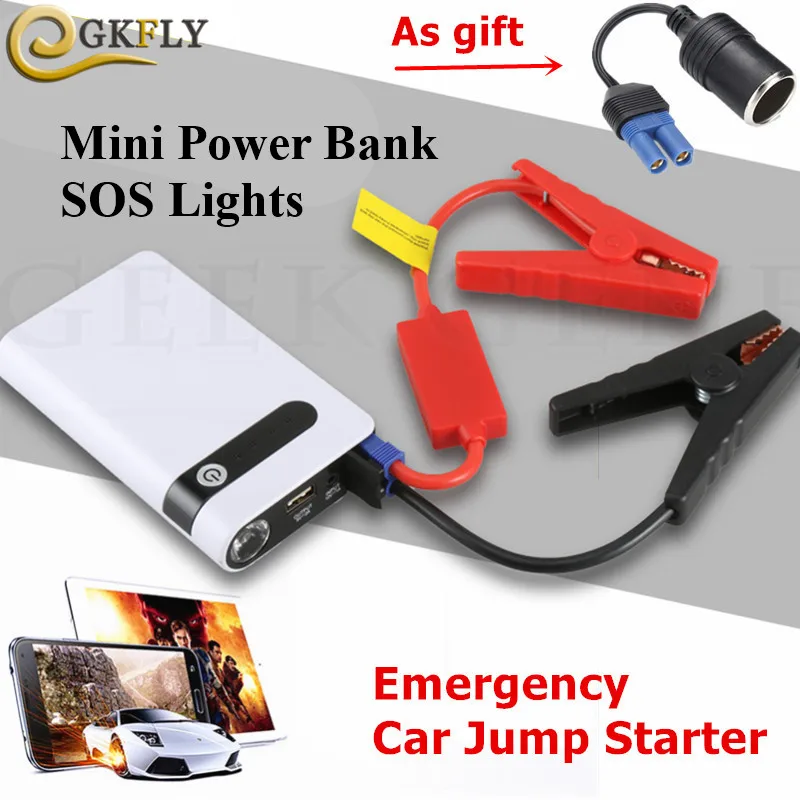 

Mini Car Jump Starter 12000mAh 12V Portable Starting Device Power Bank Car Charger For Car Battery Booster Buster SOS Lights CE