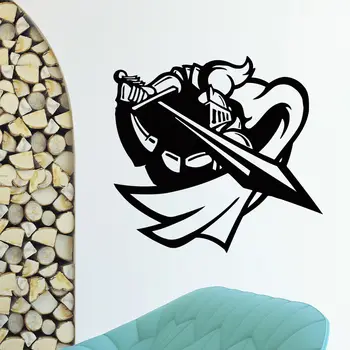 

WALL DECAL VINYL STICKER ANCIENT WARRIOR KNIGHT WITH SWORD DECOR