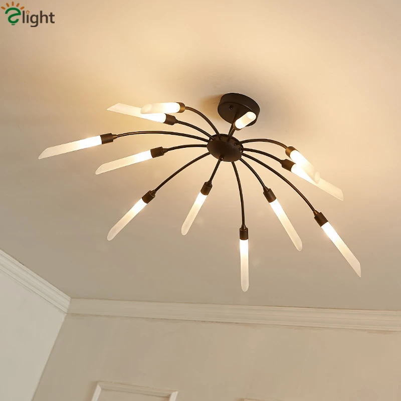 Us 162 34 42 Off Modern Spark Re G9 Led Chandelier Matte Black Gold Ceiling Lamp For Bedroom Indoor Lighting Luminaria Lamparas In