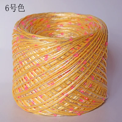 Новинка 250 г уникальный мерсеризованный хлопок с блестящей нитью skein Crafts толстая пряжа для вязания швейной нити, X3053 - Цвет: 06