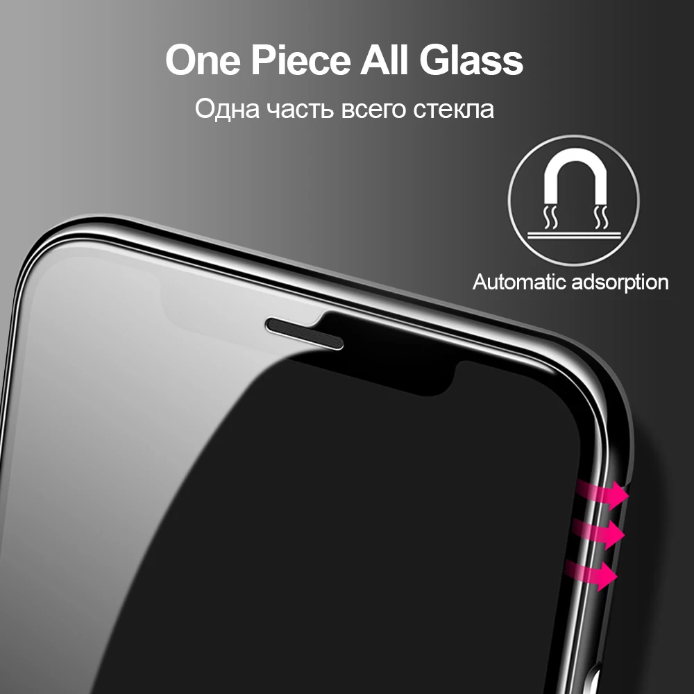 MRGO защита экрана закаленное стекло для iPhone XS Max полное покрытие 8 5D Стекло 6 7 Plus