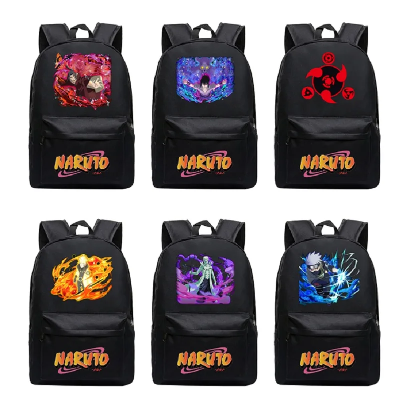 

High-Q Unisex Japan NARUTO Uchiha Sasuke backpacks Casual Bag backpack Cartoon Uzumaki Naruto Student Backpack