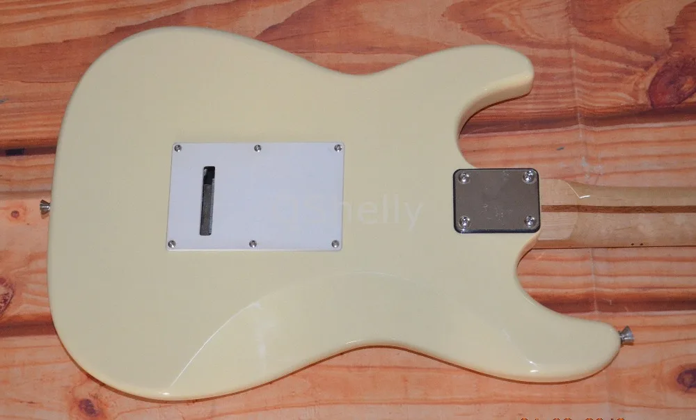 Высококачественный QShelly custom кремовый клен зубчатый гриф Yngwie Malmsteen ST