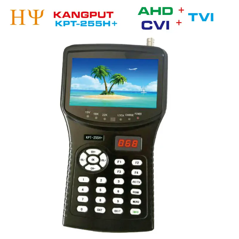 [Подлинный] kpt 255h плюс 255 + sat finder hd Тест cctv камера ЖК подсветка Кнопка 4 3 дюйма DVB S/S2