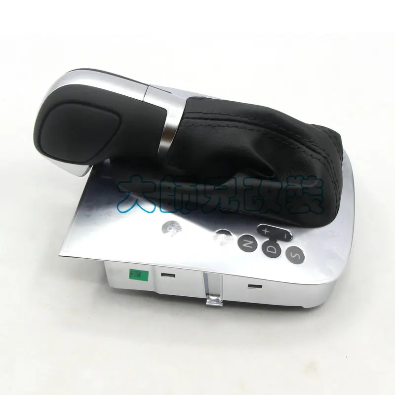 Cuero negro costura en DSG perilla del cambio de engranaje palanca párr Golf 6 mk6 GTI Jetta mk6 Gli Cuero negro costura en DSG perilla del cambio de engranaje palanca párr Golf 6 mk6 GTI Jetta mk6 Gli