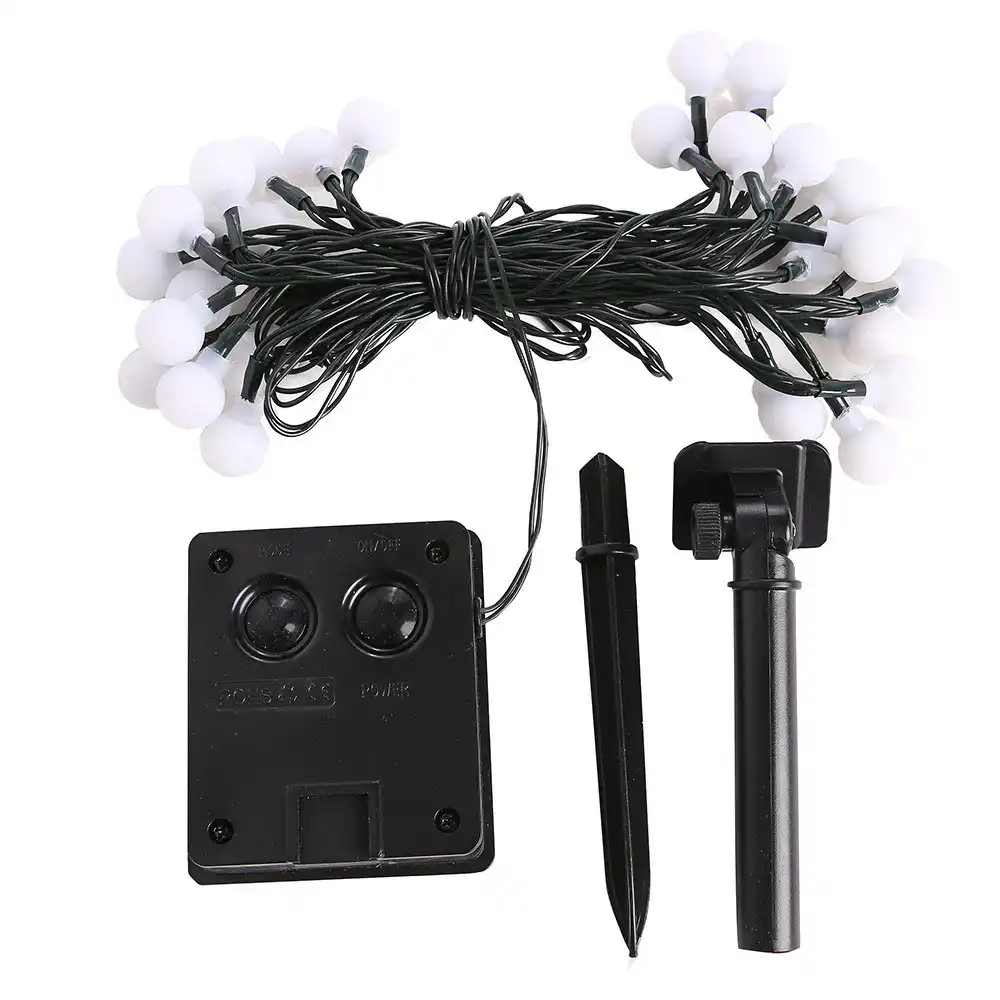 Вечерние, яркие, с 30 светодиодными бусинами, на солнечных батареях, скраб шарик, гирлянда, солнечный, садовый свет, Luz, солнечный, Led Para Exterior