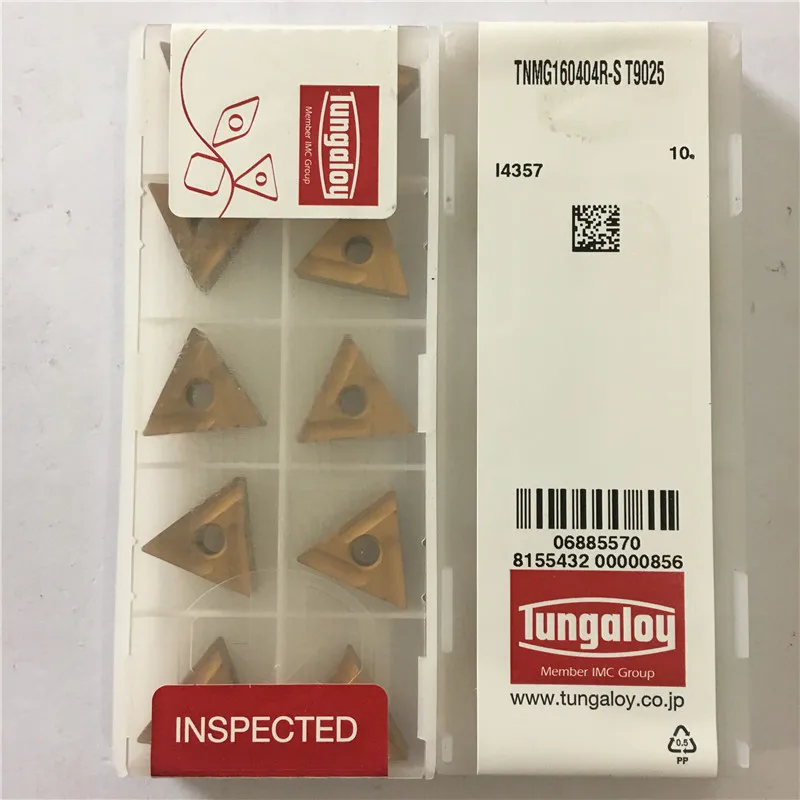 TNMG160404R S T9025 original TUNGALOY carbide insert turning tool 10pcs