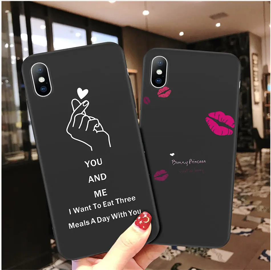 Чехол для телефона Ottwn Love для iPhone 11, 7, 8 Plus, X, XR, XS, Max, чехлы с принтом Love для iPhone 6, 6S Plus, Мягкая силиконовая задняя крышка