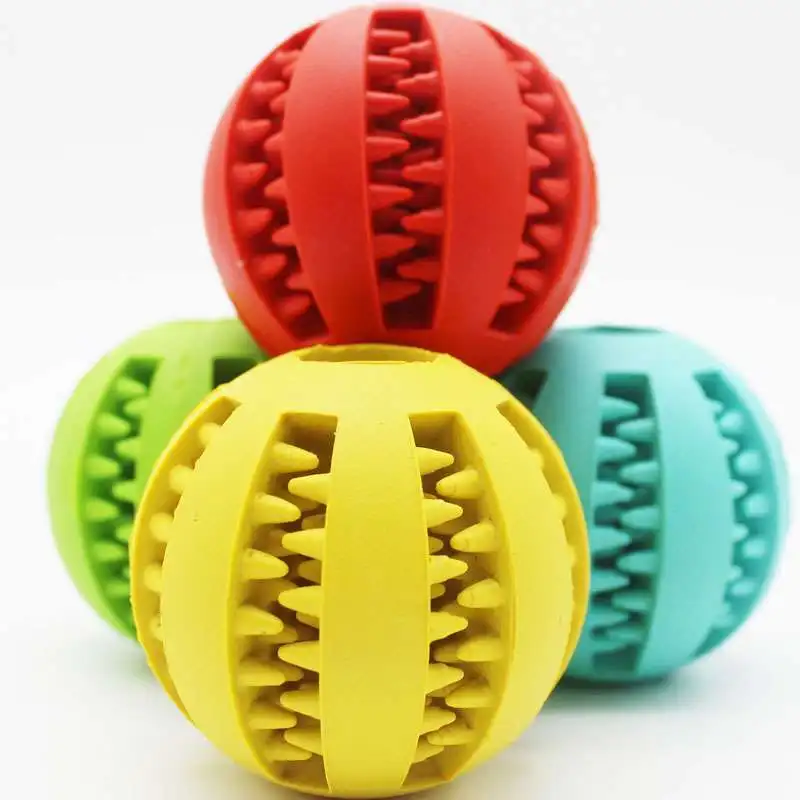 Pet Dog Toys Extra tough Rubber Ball Toy Funny Interactive Elasticity